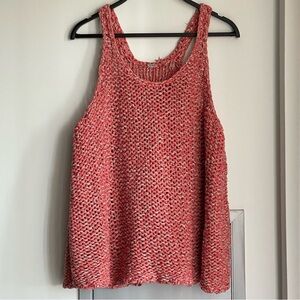 FREE PEOPLE Coral Knit Tank Top